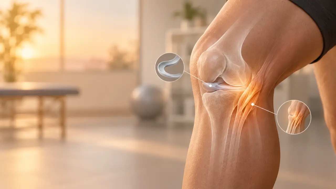 Patte d’oie au genou : douleur interne, mais pas toujours ménisque